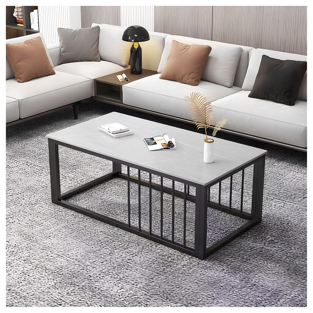 Grid Marble Coffee Table